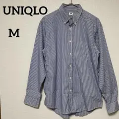 ユニクロ UNIQLO エクストラファインコットンブロードストライプシャツ M