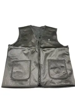 ⭐️加熱ベスト グレー ダイヤモンドパターン　ヒーターベスト　保温ベスト　3XL⭐️