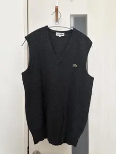 CHEMISE LACOSTE ニットベスト ダークグレー