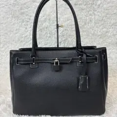 濱野皮革工藝 HAMANO ディライトトート ブラック×シルバー金具 - メルカリ