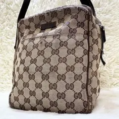 GUCCI ショルダー オールド GGスプリーム 肩掛け キャンバス ブラウン