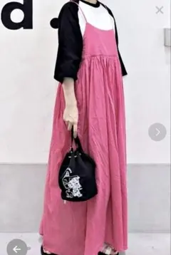 ★最終価格★ニコアンド ピンク キャミワンピース ロング丈