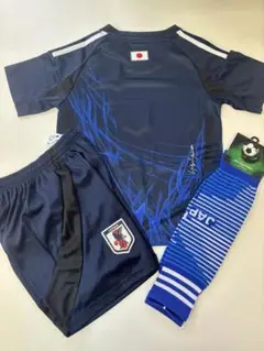 160cm日本代表　背番号無し　子供サッカーユニフォーム三点セット