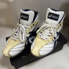 野球 asics スパイク ホワイトネイビー
