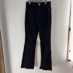 ブラックブーツカットデニム