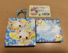平成レトロ 星とにゃんこ メモ帳 ミニバック クラックス