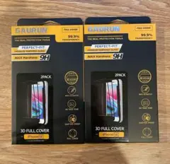 iPhoneSE 強化ガラス 液晶保護フィルム シート　耐衝撃　2枚セット×2