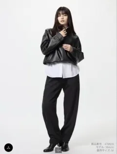 新品未使用 ユニクロ ドライスウェットカーブパンツ ブラック