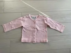 【値下げ】80ベビー(18mois) アニエスベー ピンク　コットンカーディガン