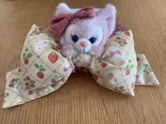 【紙タグ付き】ハートフェルトストロベリーギフト　リーナベル　シュシュ　リボン形