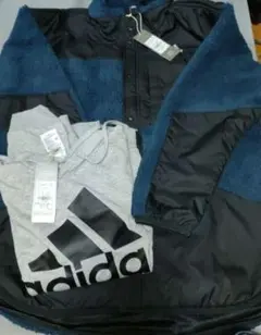 専用　新品　adidas アディダス　ジャケットとパーカーセット M
