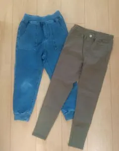 GU ストレッチパンツ 120サイズ ２本セット