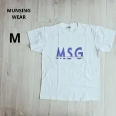 【即購入大歓迎】マンシングウェア半袖 MUNSINGWEAR 白 Tシャツ M