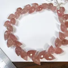 トップクラス＊ストロベリークォーツ＊つぼみカット・フラワーバドh70