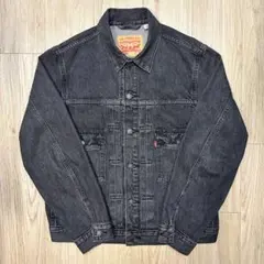 Levi's ブラック デニムジャケット M 先染め　美品　ノンウォッシュ