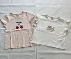 即購入OK プティマイン　半袖　Tシャツ　ベビー　　90cm 中古品