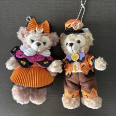 ディズニー ダッフィー&シェリーメイ ハロウィン ぬいぐるみバッチストラップ