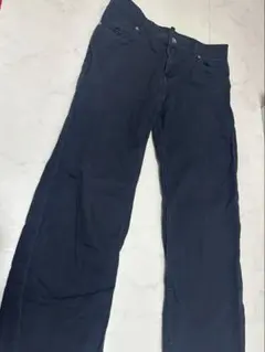 H&M ダークブルー ストレートデニム
