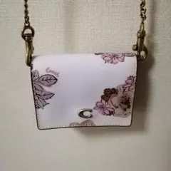 【最終価格】COACH　コーチ　花柄プリント コインケース