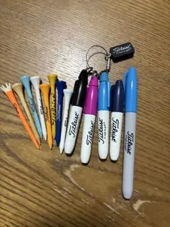 Titleist ゴルフ ティー マーカーペン セット