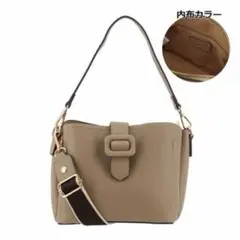 サロン ド ルヴァン ハンドバッグ 2WAY ショルダーバッグ ベージュ