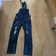 ダークブルーデニム サロペット