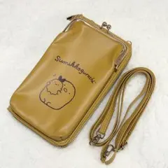 すみっコぐらし スマホショルダー ポーチ 財布 とんかつ