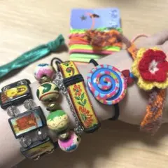 カラフル ビーズ ブレスレット セット