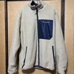 Columbia フリースジャケット ボア メンズ L ベージュ