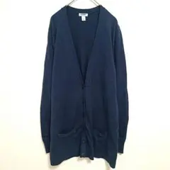オールドネイビー カーディガン Vネック 長袖 ロング XL 紺 ニットのサムネイル