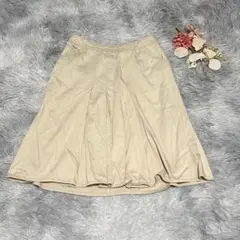 EPOCA エポカ（L）フレアスカート ひざ丈 Aライン タック入 リネン混のサムネイル