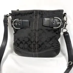 【お値下】希少コーチ COACH ショルダーバッグ ホース＆キャリッジ 馬車柄 美品】COACH（コーチ）ホースアンドキャリッジ（馬車）柄のショルダー