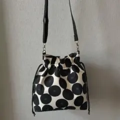 ☆ハンドメイド☆人気あんぱん柄の巾着ショルダーバッグ☆