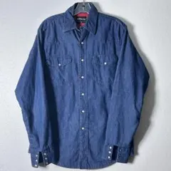 JC Penney デニムウエスタンシャツ キルティングライナー付き Mサイズ