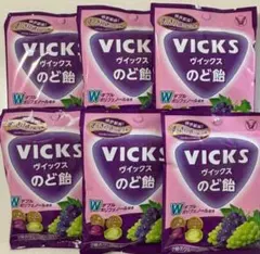 VICKS ヴィックス のど飴 巨峰＆シャインマスカット アソート　6袋のサムネイル