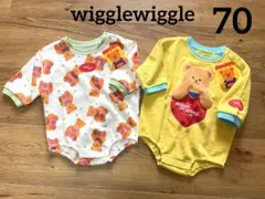 weggleweggle ウィグルウィグル　長袖ロンパース