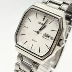 【稼働 訳あり】セイコー 腕時計 メンズ スピリッツ 電池新品 白