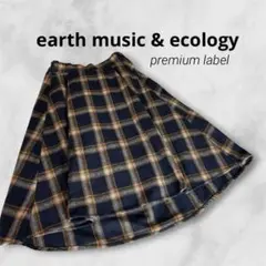earth music & ecology チェック柄スカート レディース F