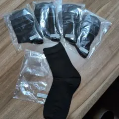 ブラックソックス 5足セット 23-25cm