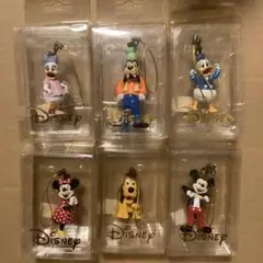 レア　ヴィンテージ　 ディズニーキャラクターストラップ　フィギュア　6体セット