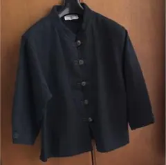 インド綿 スタンドカラー ジャケット