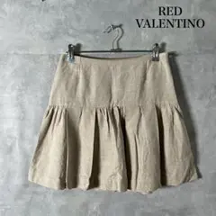 RED VALENTINO ルーマニア製 リネン混 ミニスカート N1351のサムネイル