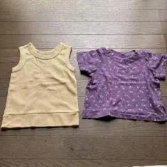fas タンクトップと花柄Tシャツ セット