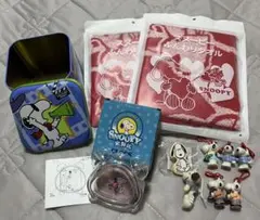 未使用含むSNOOPY スヌーピー グッズ まとめ売り 時計 缶 タオル