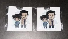 名探偵コナン リアル脱出ゲーム アクキー 江戸川コナン 毛利小五郎 2個セット