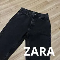 zara ブラックジーンズ