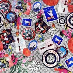 GUCCI グッチ GG柄 ウール ロゴプリント大判ストール 574993 美品