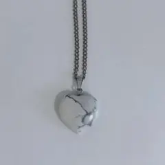 シルバー ハート型 ネックレス