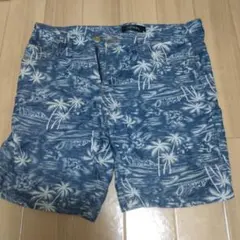 DAWBL トロピカル柄短パン デニムのサムネイル