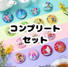 ディズニープリンセス刺繍缶バッチ2 全15個コンプリートセット